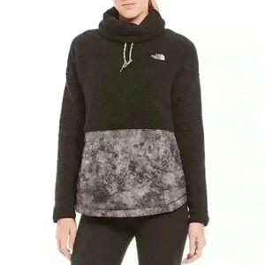 The North Face Black and Gray Cowl Neck Sweater